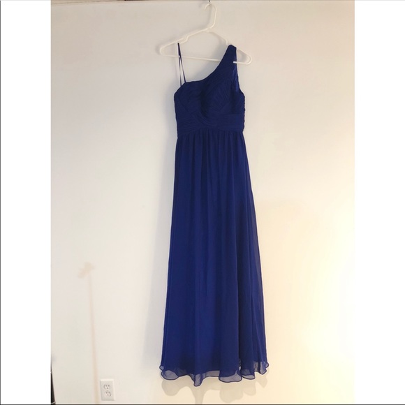 Cobalt blue one shoulder maxi dress - Picture 4 of 4
